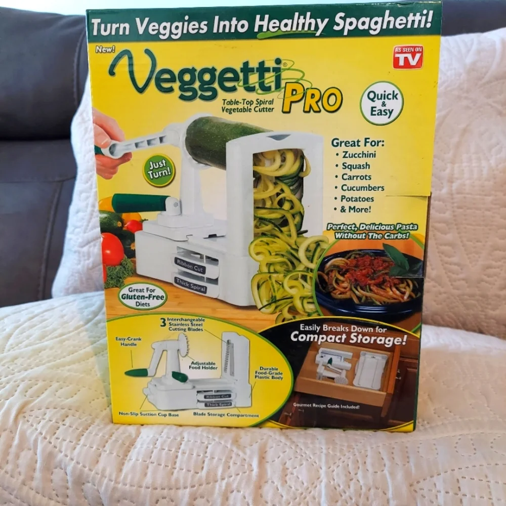 Veggetti Pro table top spiral vegetable cutter NEW IN BOX